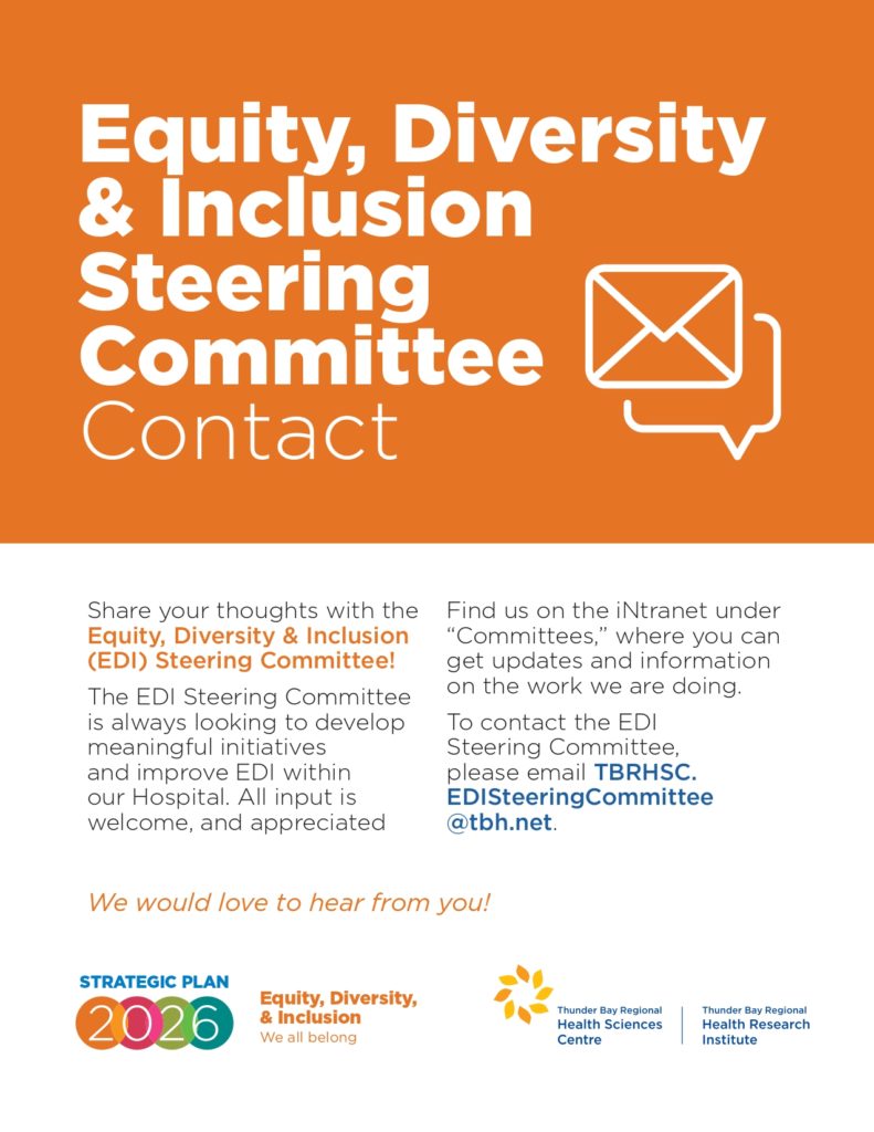 Wondering how to contact your Equity, Diversity & Inclusion Steering Committee to provide feedback? Click for details.
